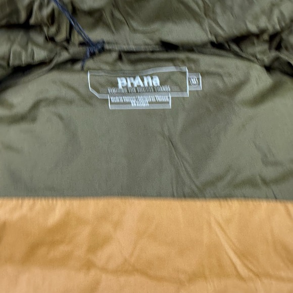 prAna Duck Down Timber Trail Vest Mens Medium Peat Colorblock Full Zip Puffer - Picture 5 of 9